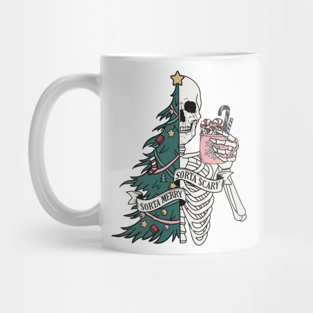 "Sorta Scary Sorta Merry" Christmas Skeleton by FlawlessSeams